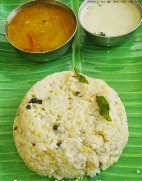 B-Pongal (with coconut chutney and sambar)