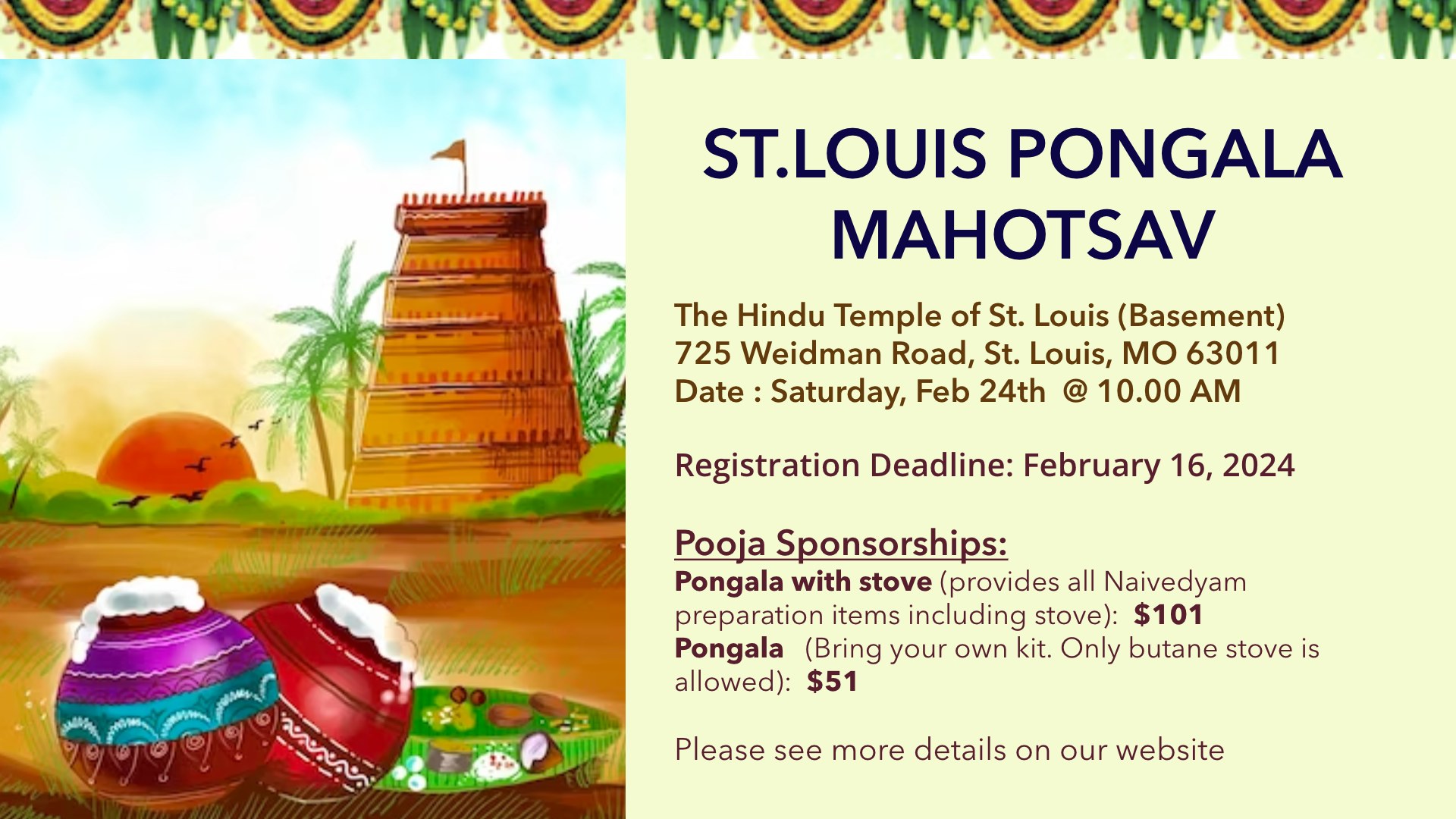 St.Louis Pongala Mahotsav