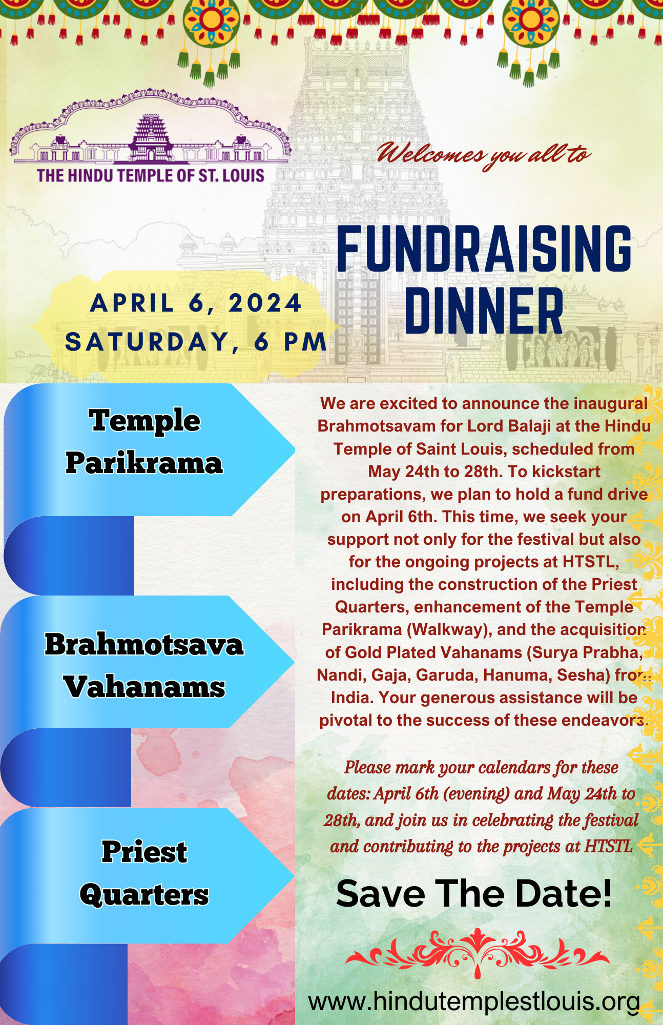 Fundraising Dinner @ 04/06 6 PM