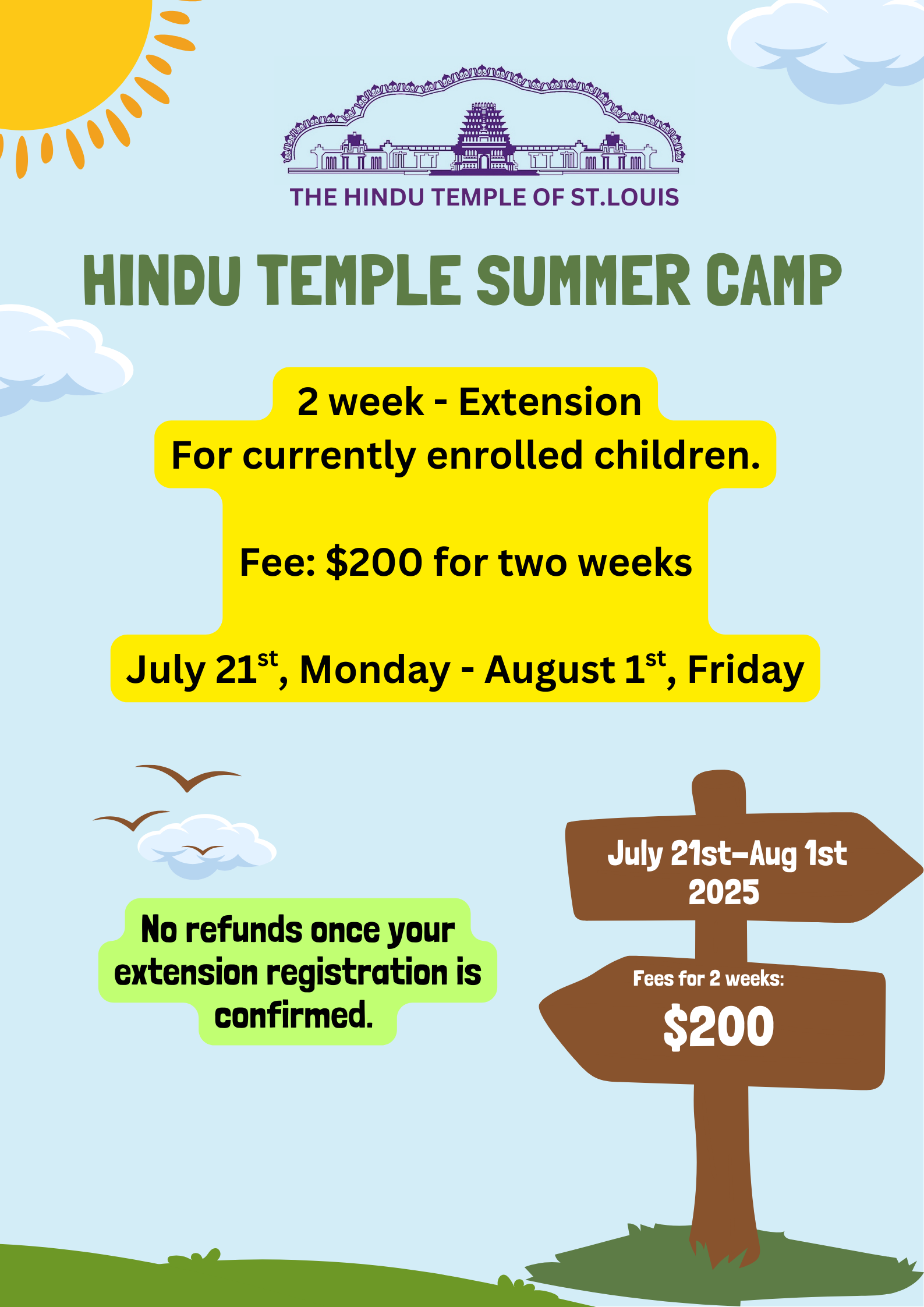 Hindu Temple Summer Camp