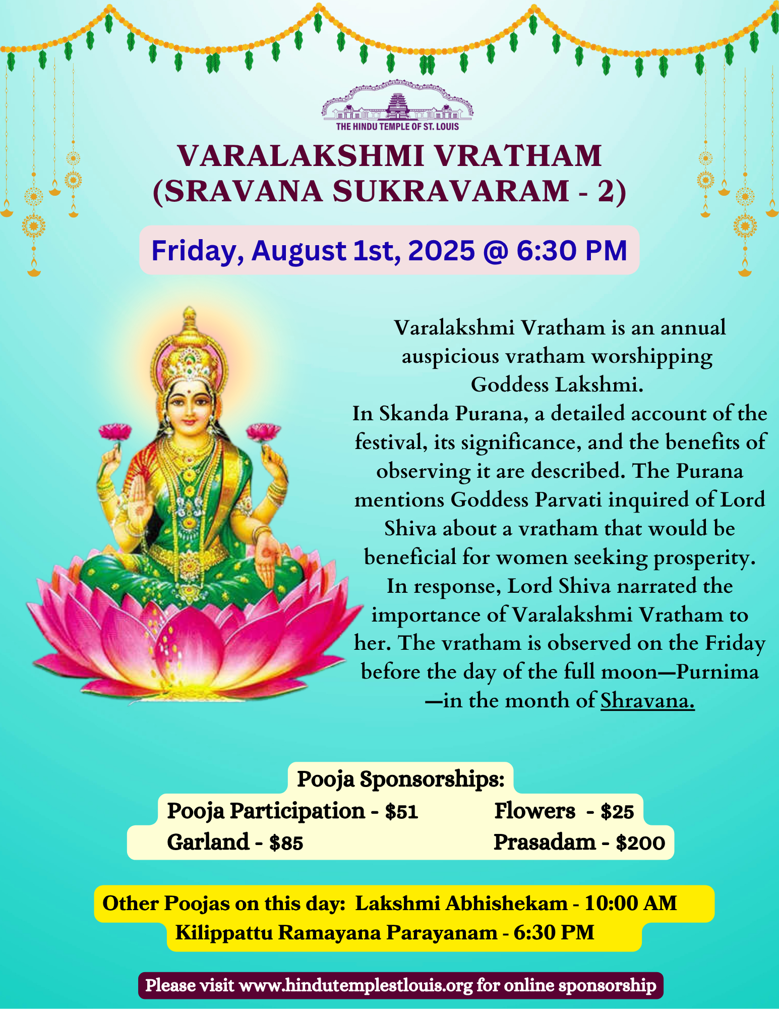 VARALAKSHMI VRATHAM