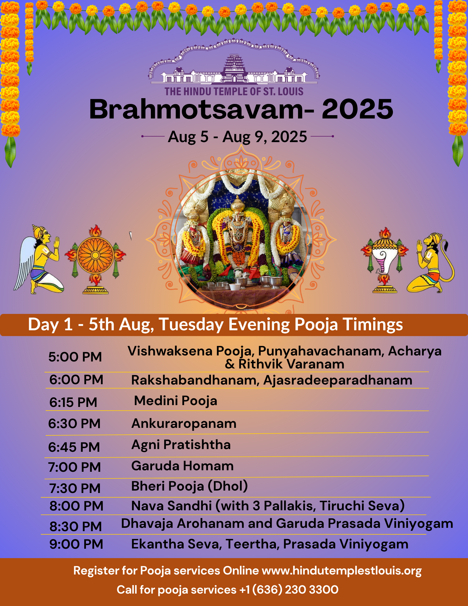Brahmotsavam Day-1 Pooja Sponsorships