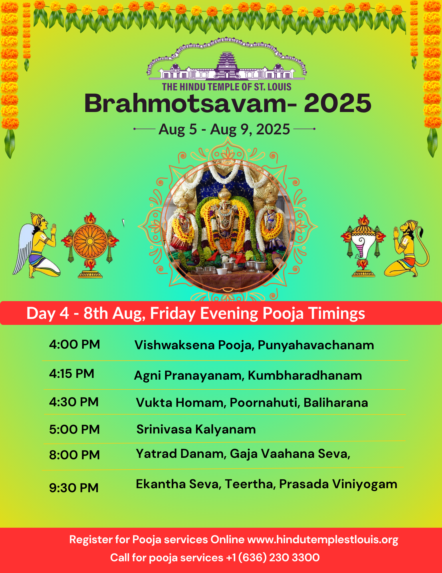 Brahmotsavam Day-4 Pooja Sponsorships