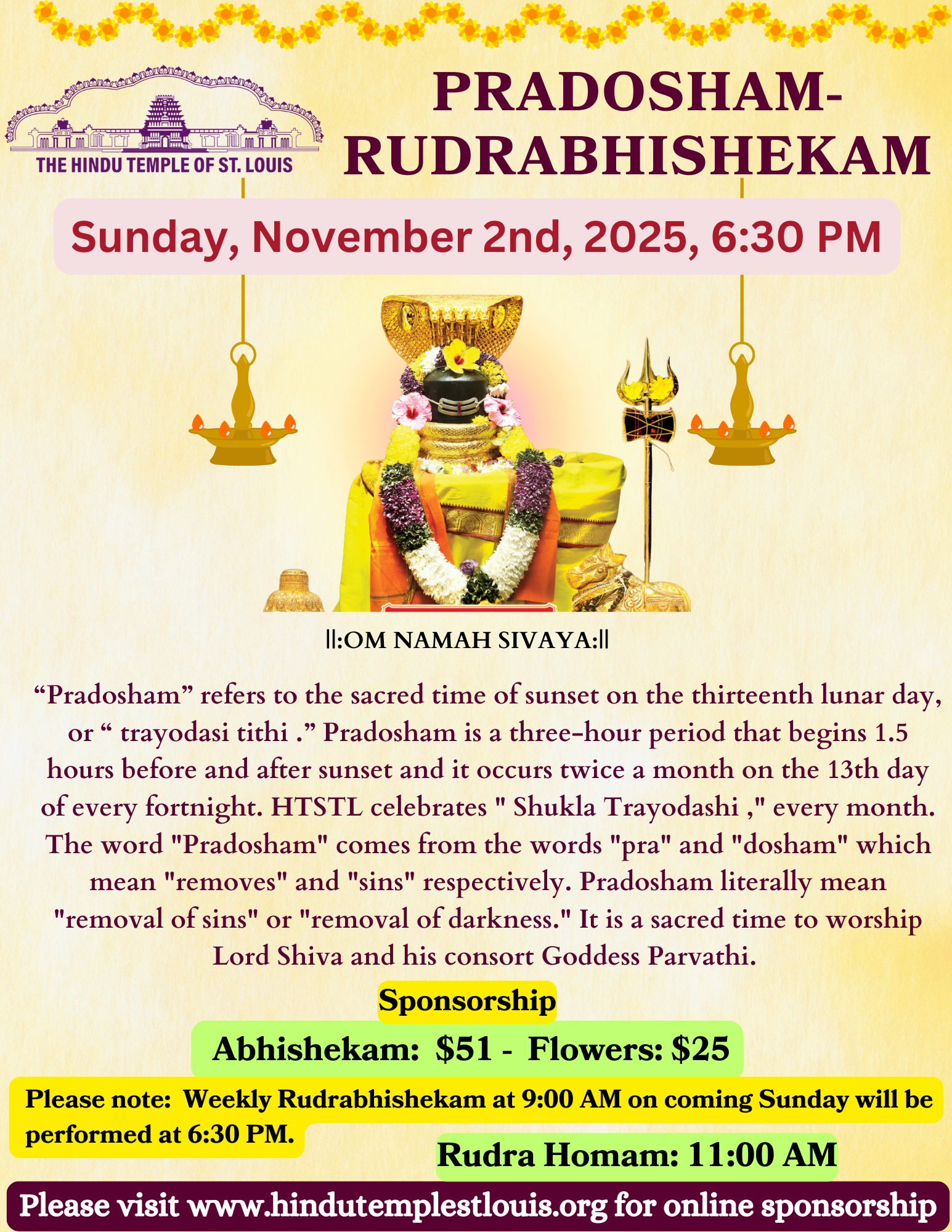 Pradosham - Abhishekam 