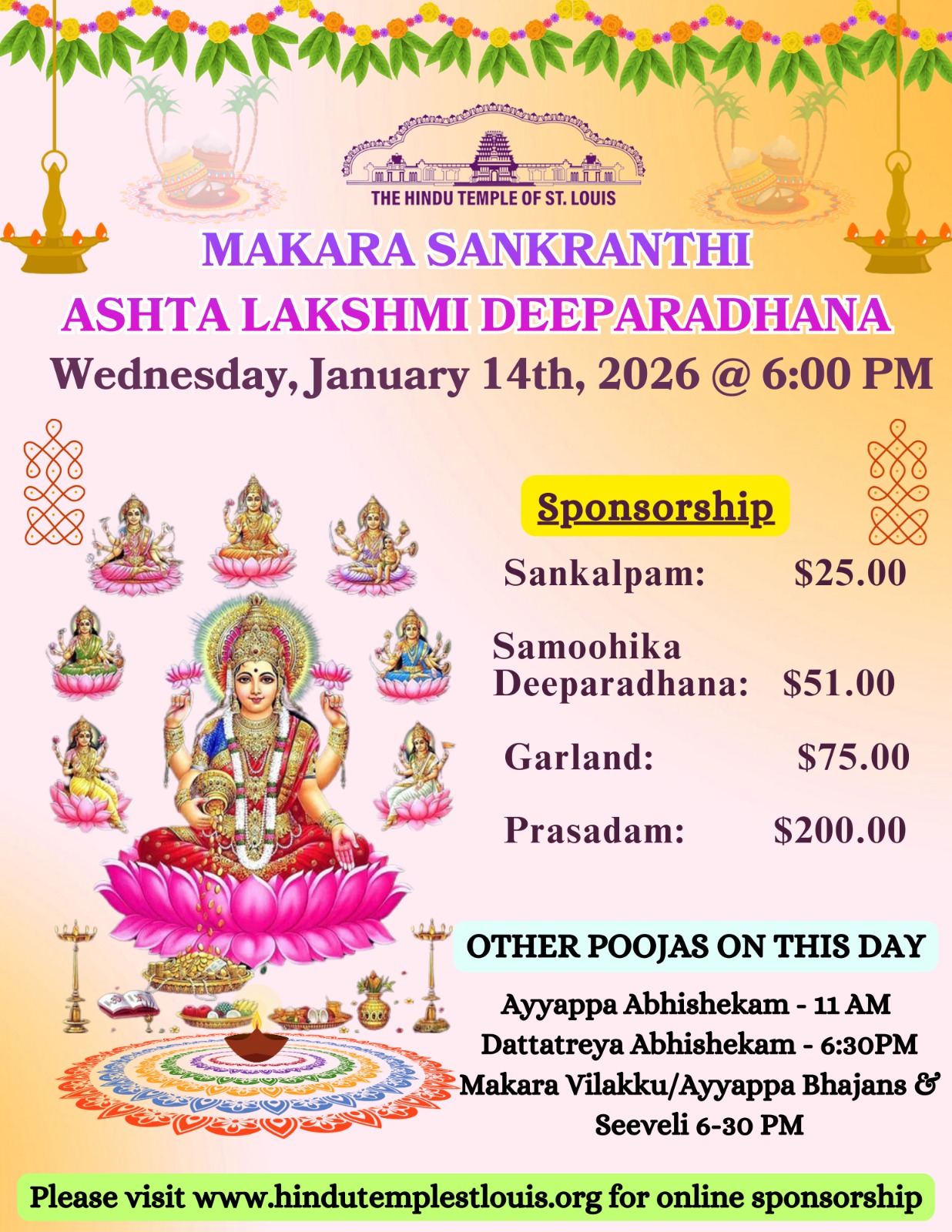 ASHTA LAKSHMI DEEPARADHANA