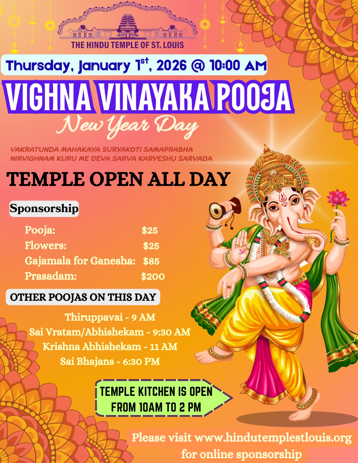 Ganesh Pooja (New Year's Day)