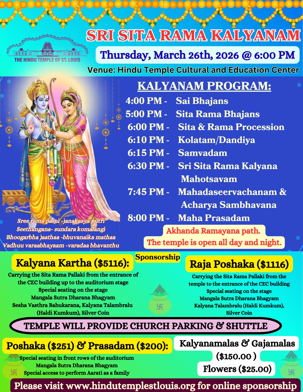 Sri Rama Navami - Seetha Rama Kalyanam