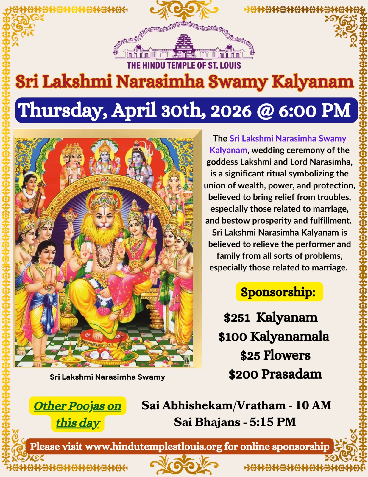 Sri Lakshmi Narasimha Swamy Kalyanam