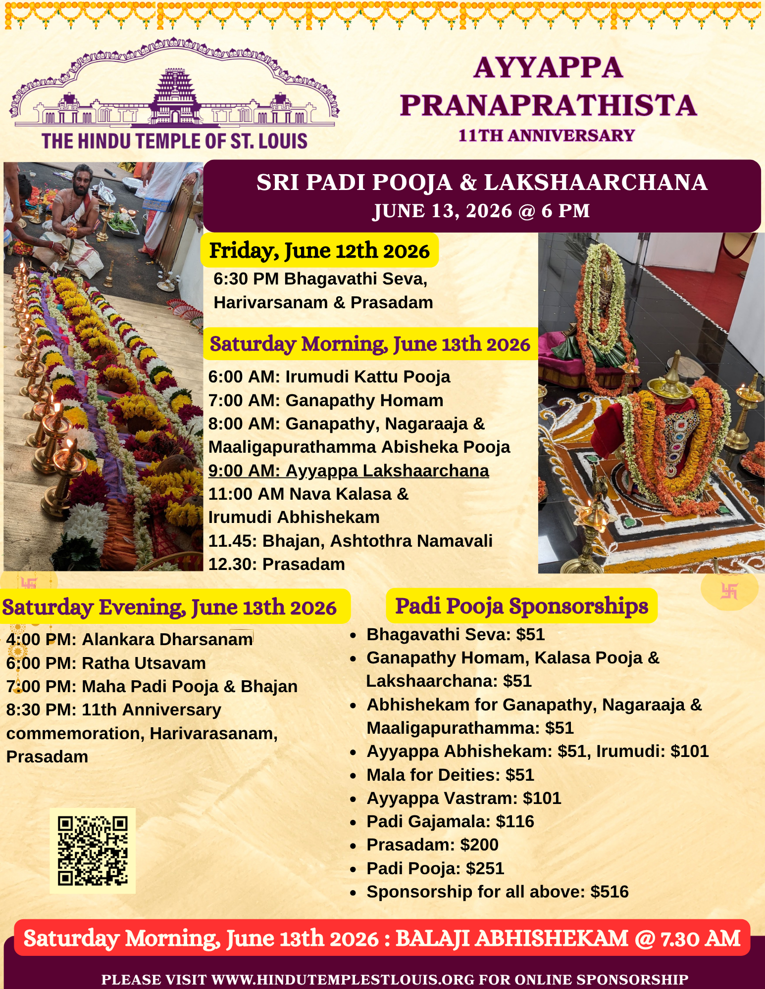 Sri Ayyappa 11th Anniversary