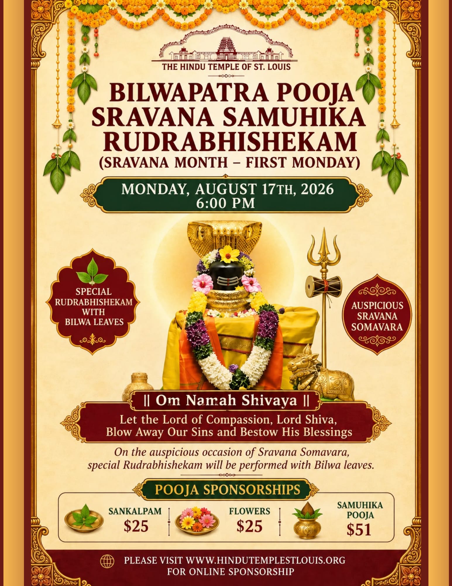 SRAVANA SAMUHIKA RUDRABHISHEKAM