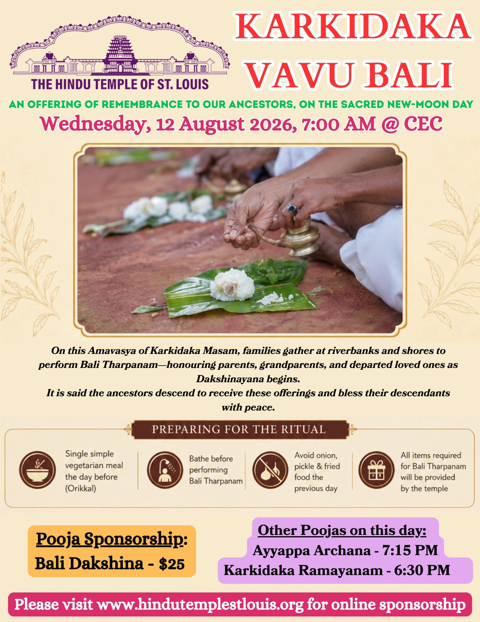 Karkidaka Vavu Bali Dakshina